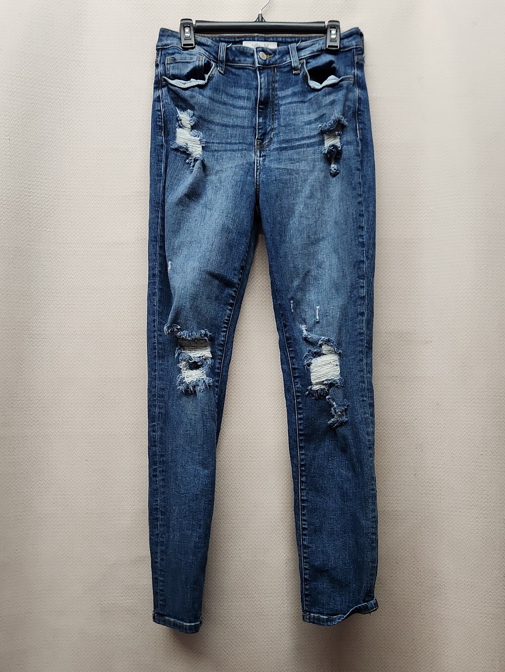 Women’s Distressed High-Rise Skinny Jeans - Blue